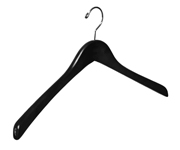 wood jacket hanger black