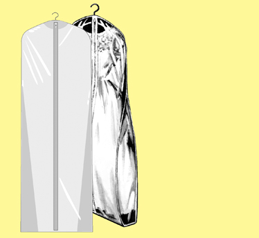 dress bag clear