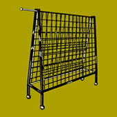 rolling display racks