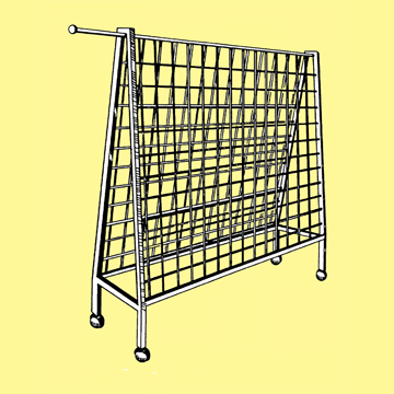 grid rack on wheels