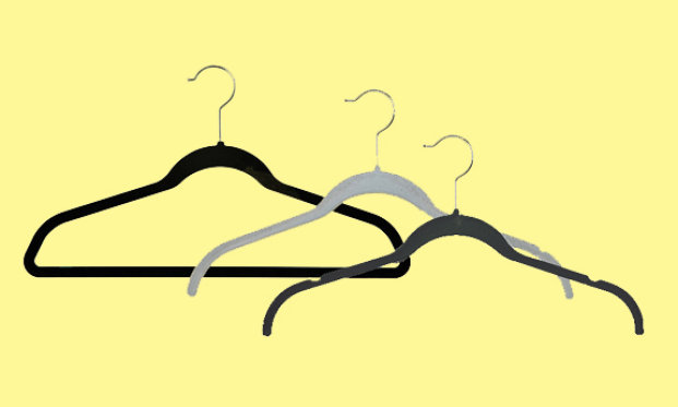 velvetized hangers
