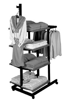 Department store garment racks