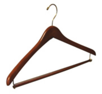 wooden garment hanger