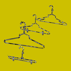 Chrome salesman hangers