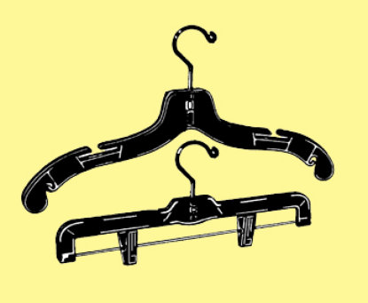 black skirt hangers
