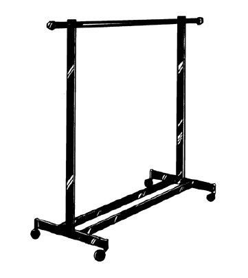 rolling rack blak