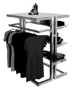 Department store garment racks